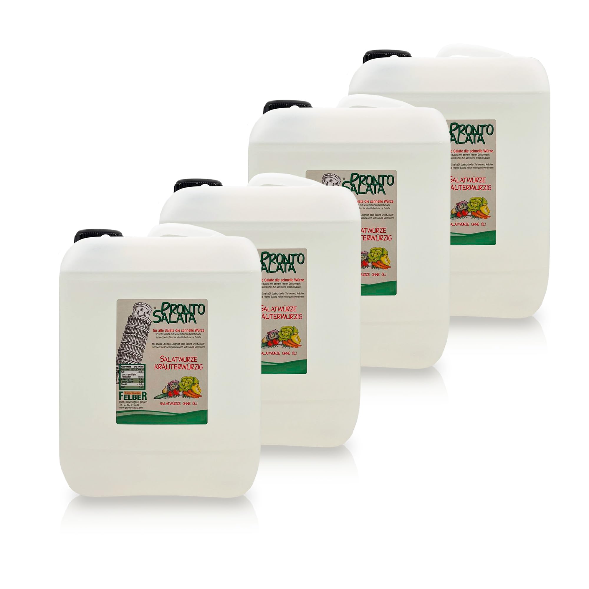 Felber Pronto Salata Salatwürze kräuterwürzig 4 x 5 Liter