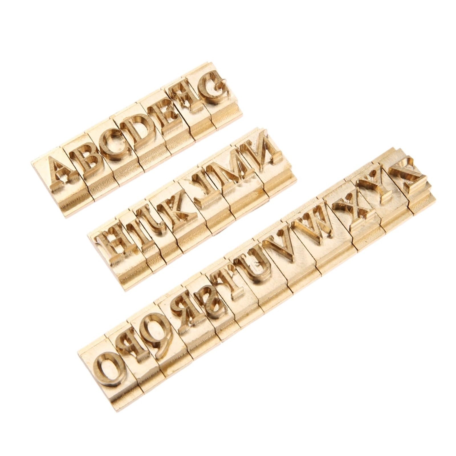 26 Pezzi/Set di stampi for timbri in Ottone Dorato con Lettere maiuscole, Strumento for incisioni AZ, pressa for Ferro, timbratura di Pelle/Legno/Torta Artigianale