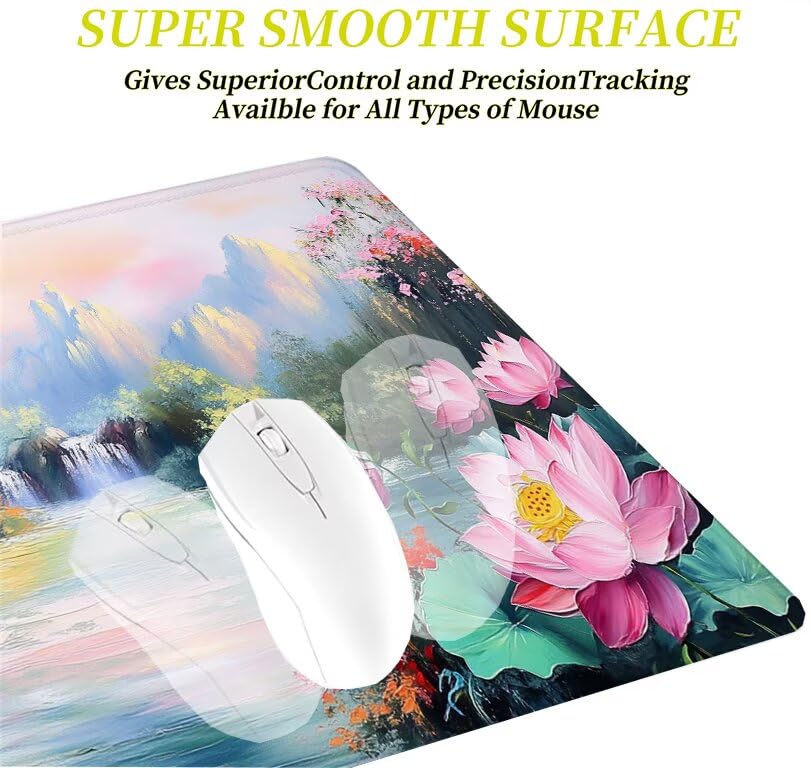 Tapis de souris rose antidérapant pour stabiliser votre clavier - 4
