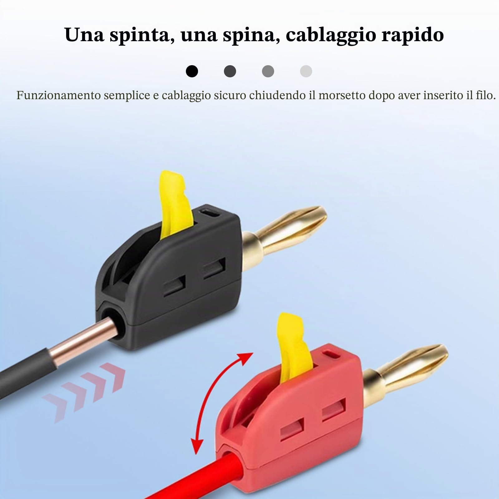 Connettore a banana 4 mm 32 A 10 pezzi spina a banana convertitore per cavi
