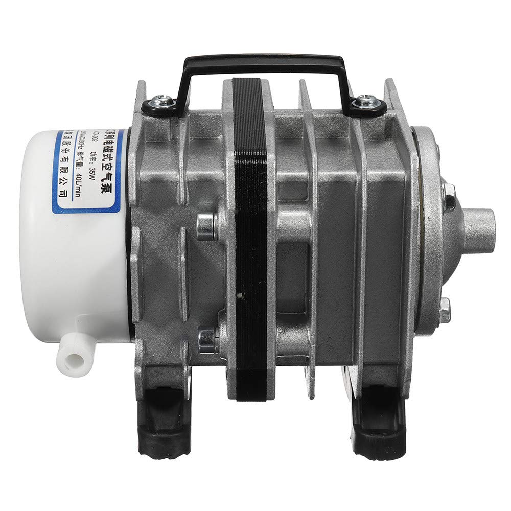 CCChaRLes Aco-002 220V 35W 40L / Min Tanque De Peces Acuario Bomba De Aire Oxígeno Acuaponia Hidroponía Estanque