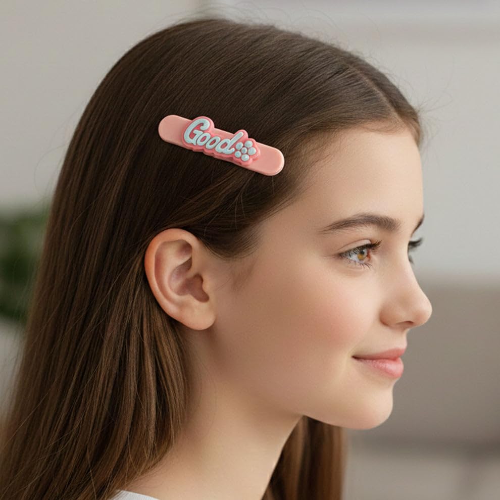 Image of Colorful Good Design Hair Clips for Women and Womens, Decorative Metal Snap Hair Accessories for Daily Wear, School, Office and Party Styling, Pack of 24 Pieces