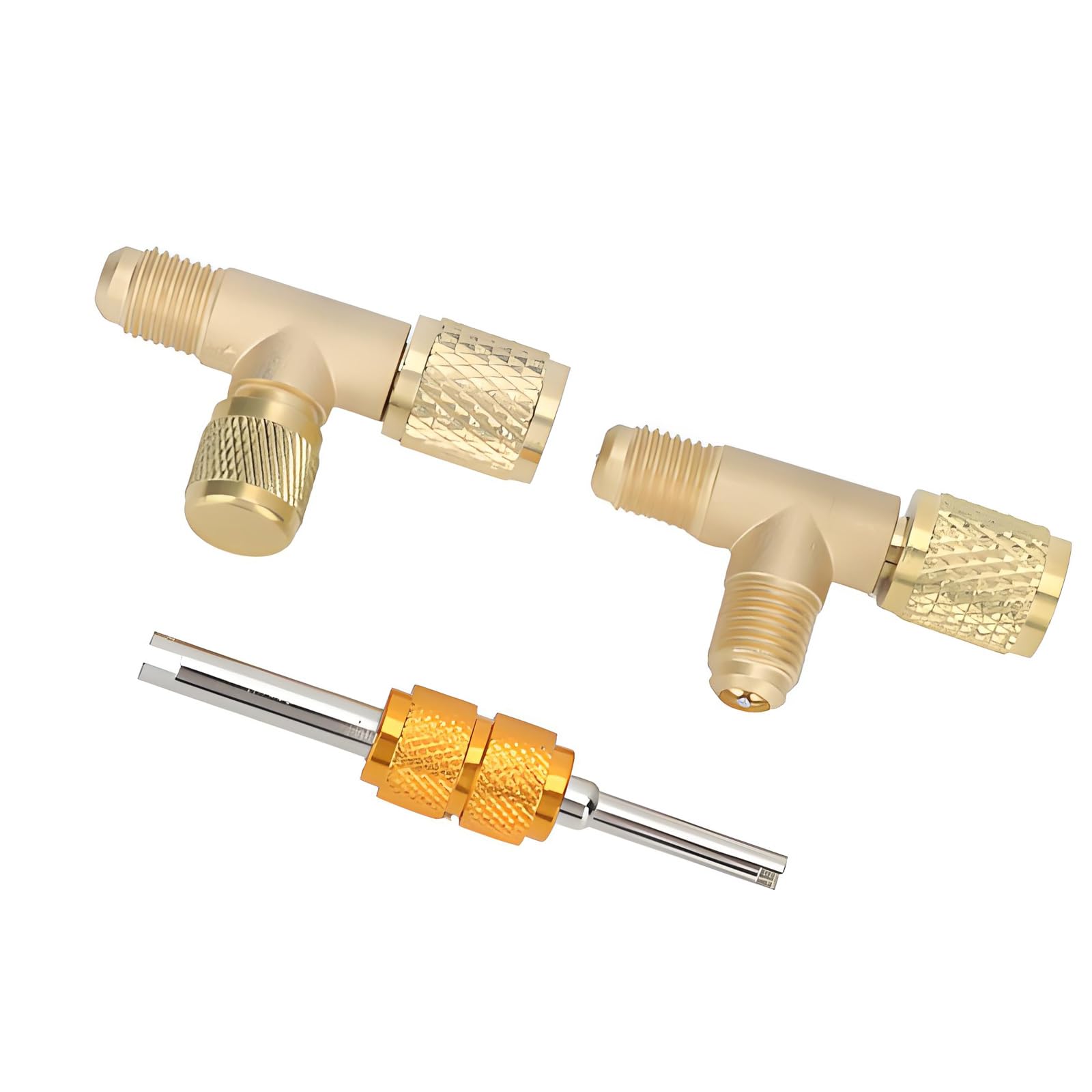 Kahdgss A Multipurpose Hvac Service Tool Metal Fitting Dapter Quick Coupler Ccess Joint For R22 12 R134 Refrigerants Port Quick Coupler Ccess Joint