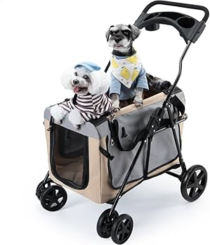 Amazon.co.jp: Pandaloli ペットカート 犬 バギー ベビーカー:中型犬