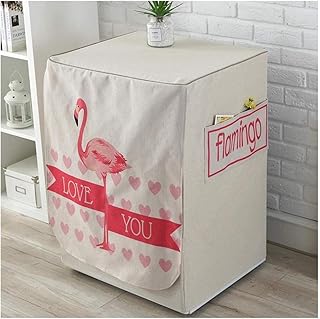 Lave-linge Couvre-linge Couvercle Couvercle Couvercle de machine à laver pour linge pour machine à chargement frontal imperméable anti-poussière mince avec sac de rangement couvercle (couleur: a)-ré