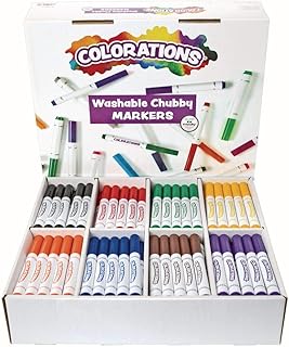 Colorations Washable Chubby Markers - Set of 200 (Item # CHBST1)
