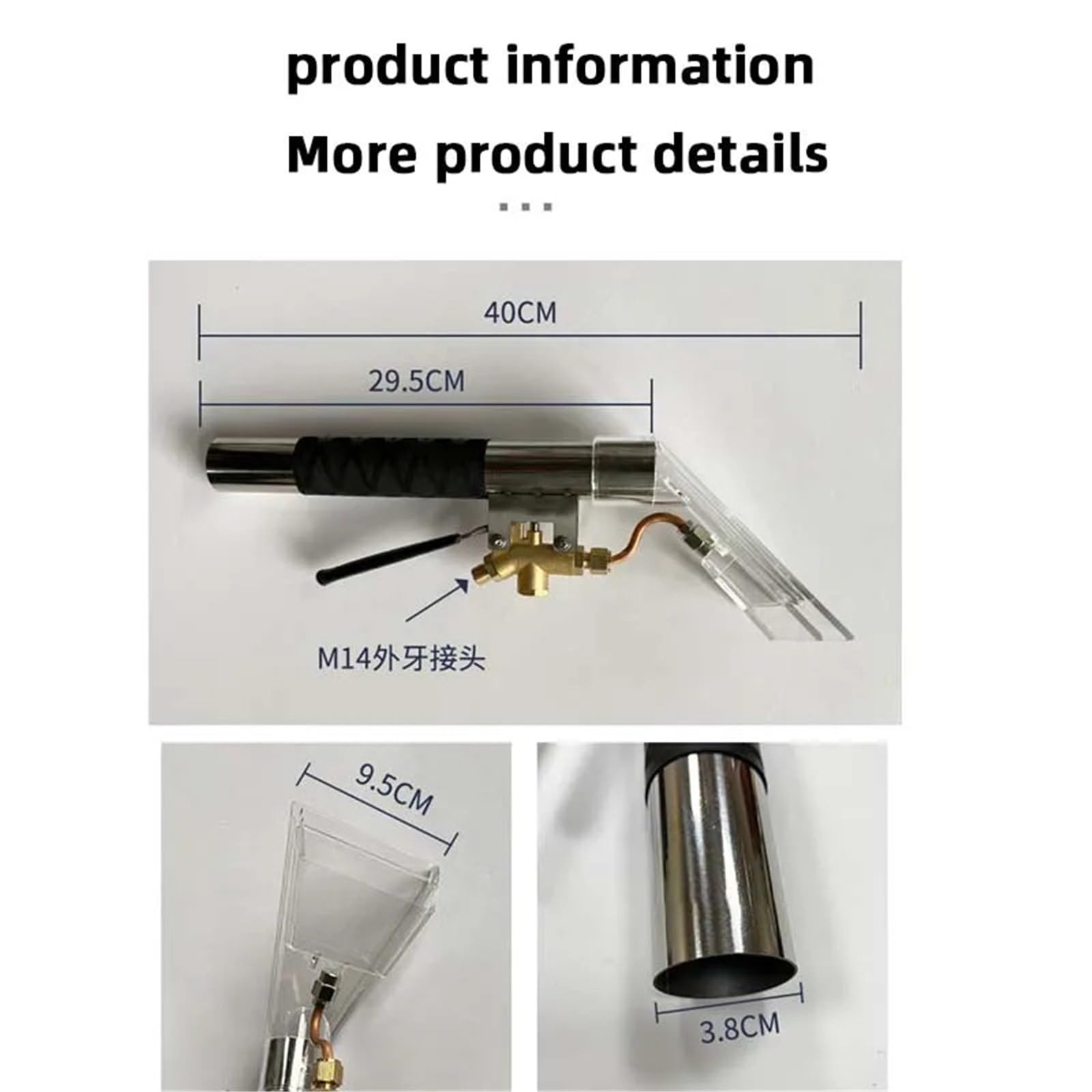 Extractor de alfombras, aspiradora, máquina de limpieza de tapicería, cabezal de vapor húmedo, herramienta de mano for muebles automáticos