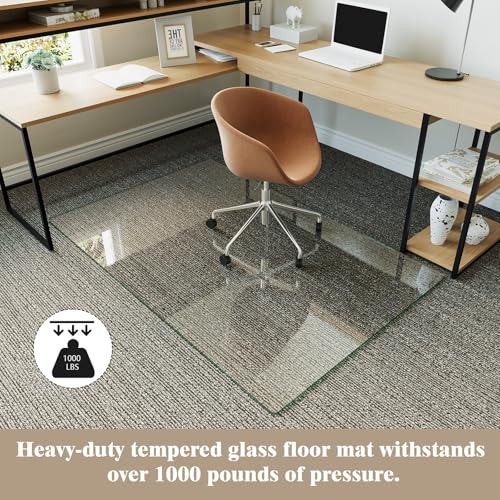 Image of Koonmi 36 inch x 55 inch Office Chair Mat for Hardwood Floors & Carpets
