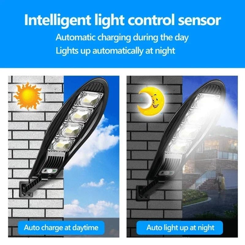 Reflektory zewnętrzne, Lampy solarne LED Zewnętrzna ogrodowa lampa uliczna z czujnikiem ruchu i pilotem wodoodpornym(W779B)