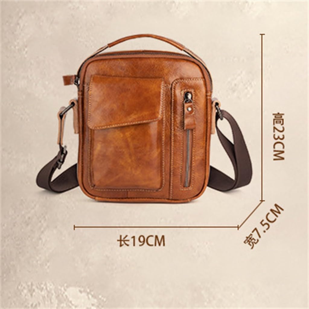 Men's Vintage Bags Tote Crossbody Shoulder Satchel Bag