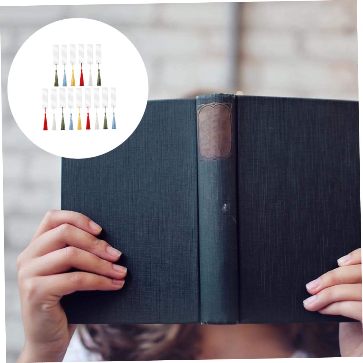 NUOBESTY 45sets Segnalibri Acrilico Trasparente Segnalibri Vuoti Personalizzabili Con Nappe Colorate Per Libri e Progetti Creativi