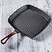 Cuisinart CI30-23CR Chef's Classic Enameled Cast Iron 9-1/4-Inch Square Grill Pan, Cardinal Red