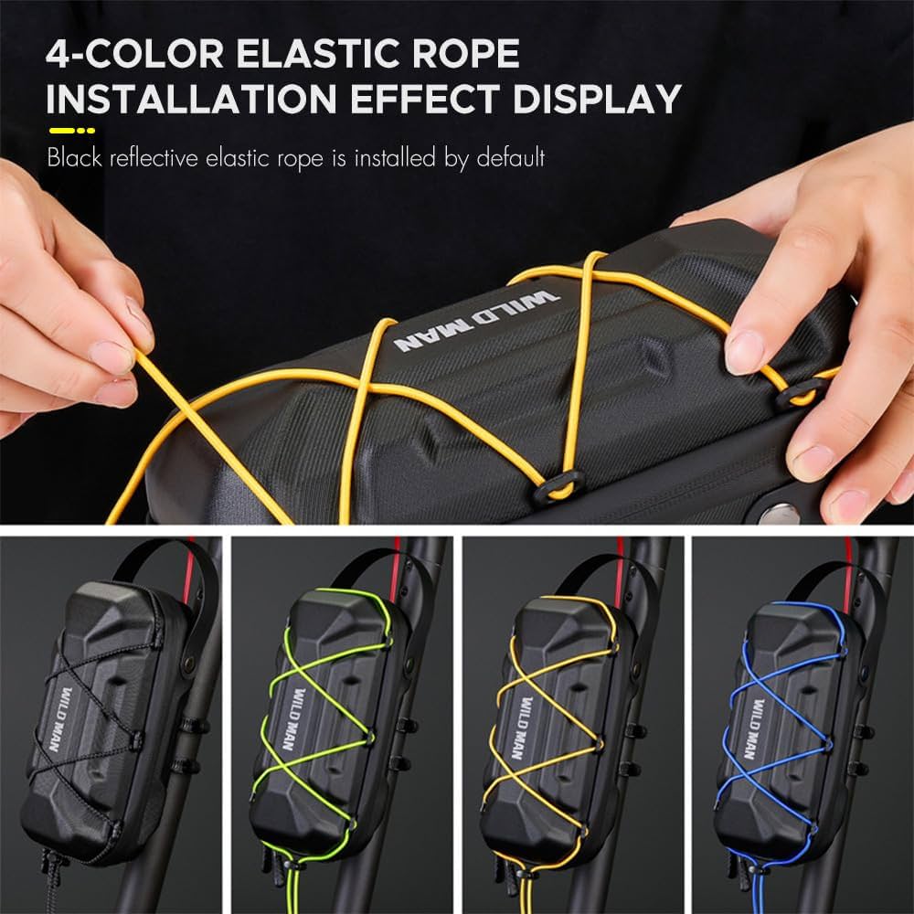 Amazon | バイクハンドルバーバッグ 防水クイックリリース自転車