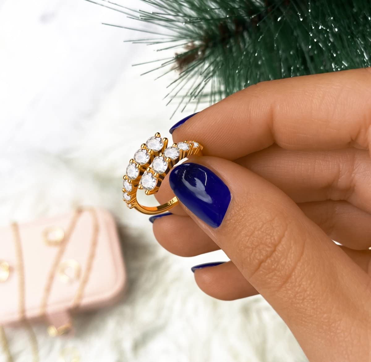 Anillos de mujer en plata de ley con forma espiral y circonitas. Anillo plata mujer con acabado plateado o dorado. Joyería mujer ideal para parejas, regalo para madres, amigas... Anillos para parejas