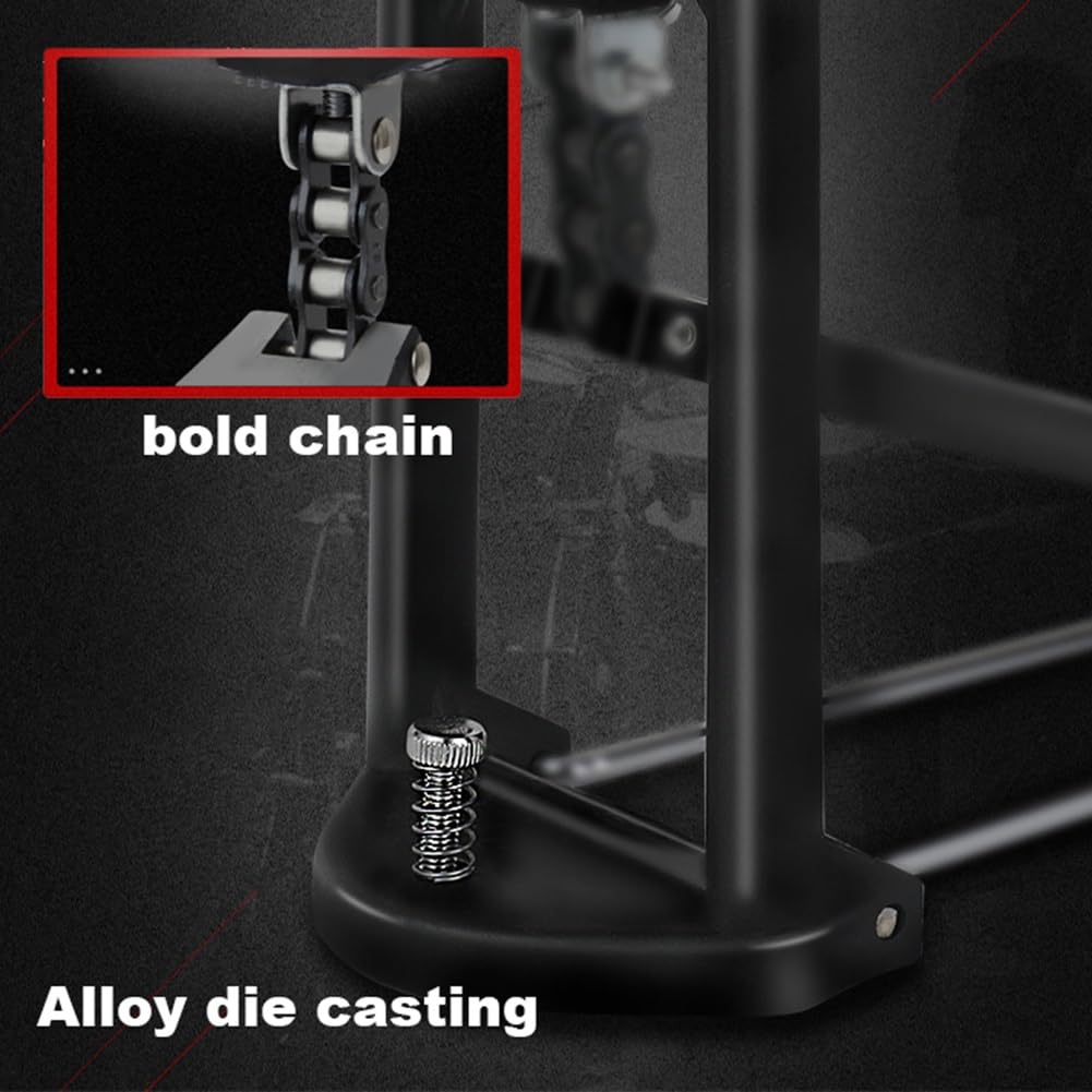 Support de Charleston, Double Support de Charleston Support Pliant Support de cymbale Accessoires d'instruments de Musique réglables en Hauteur