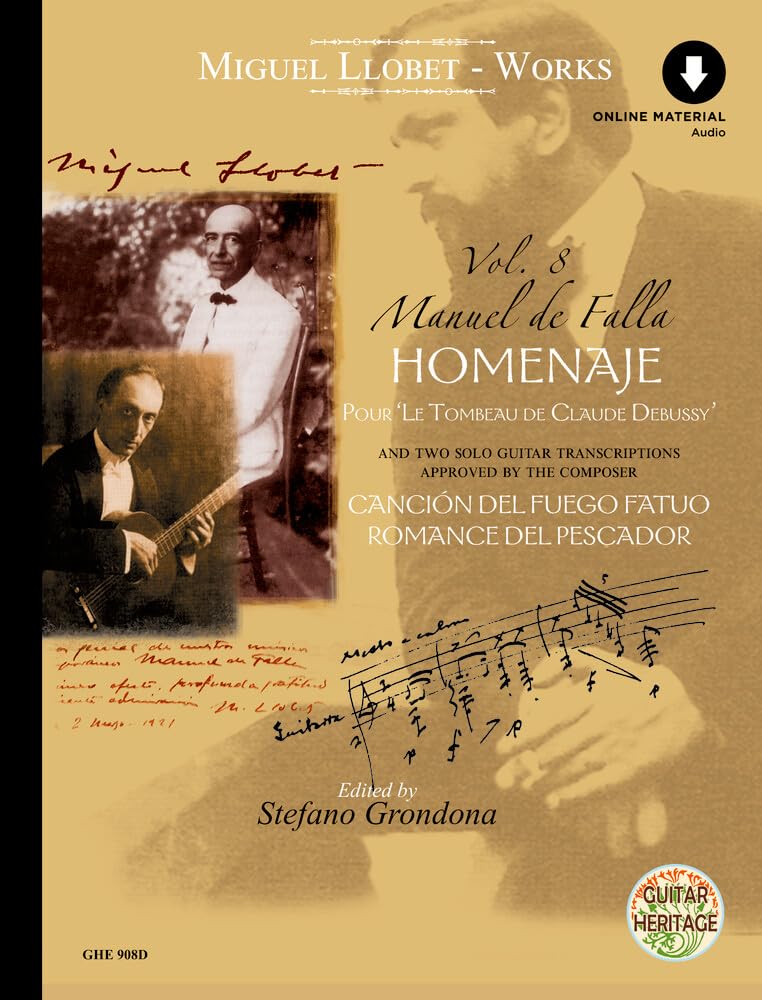 Manuel de Falla: Homenaje - Guitar Heritage Edition [Zimmermann] (GHE 908D): pour 'Le Tombeau de Claude Debussy': Vol. 8