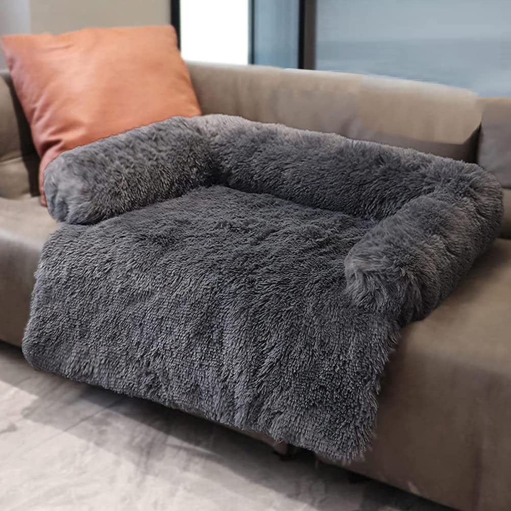 ANQI Lits Comfy pour Chien,Panier Chat Moelleux Dehoussable,Tapis antidérapant pour Chien,XL Coussin Chien Orthopedique,XXXLCanapé Moelleux pour Chien,Apaisant en Peluche Doux