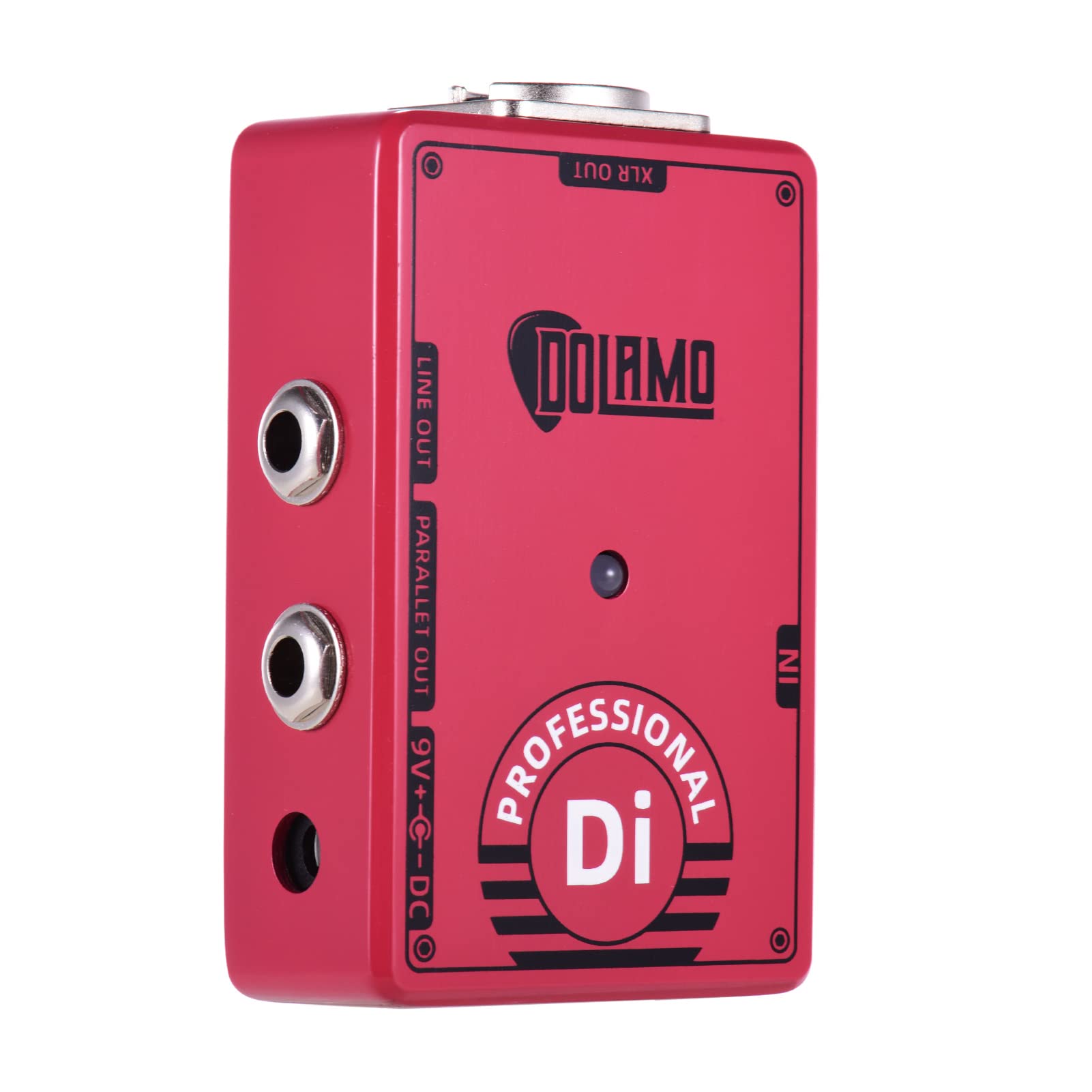 Morelian D-7 Professional DI Box Guitar Effect Pedal with Ground Lift Switch XLR Out for Electric Guitar