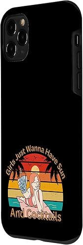 Vista 23 de iPhone 14 Girls Just Wanna Have Sun And Cocktails Squad Trip Woman's Case