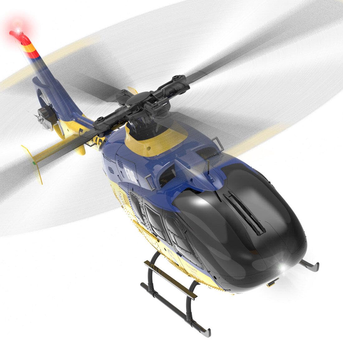 YU Xiang F06 EC-135 RC elicottero, 1/36 a 6 canali senza spazzole 3D/6G RC Elicottero modello giocattolo per principianti (versione TF)