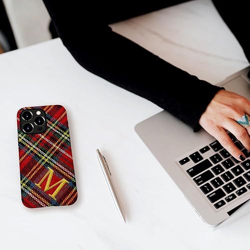 Miniatura 7 de DAIZAG Funda para iPhone 16 15 14 13 Pro Max Plus 12 11, carcasa rígida híbrida personalizada de 2 capas para regalo de niña y mujer, monograma