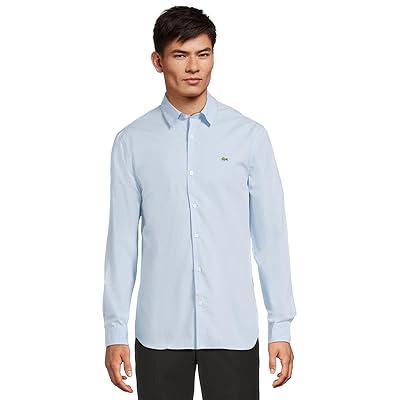 Lacoste Slim Fit Stretch Cotton Poplin Shirt Men