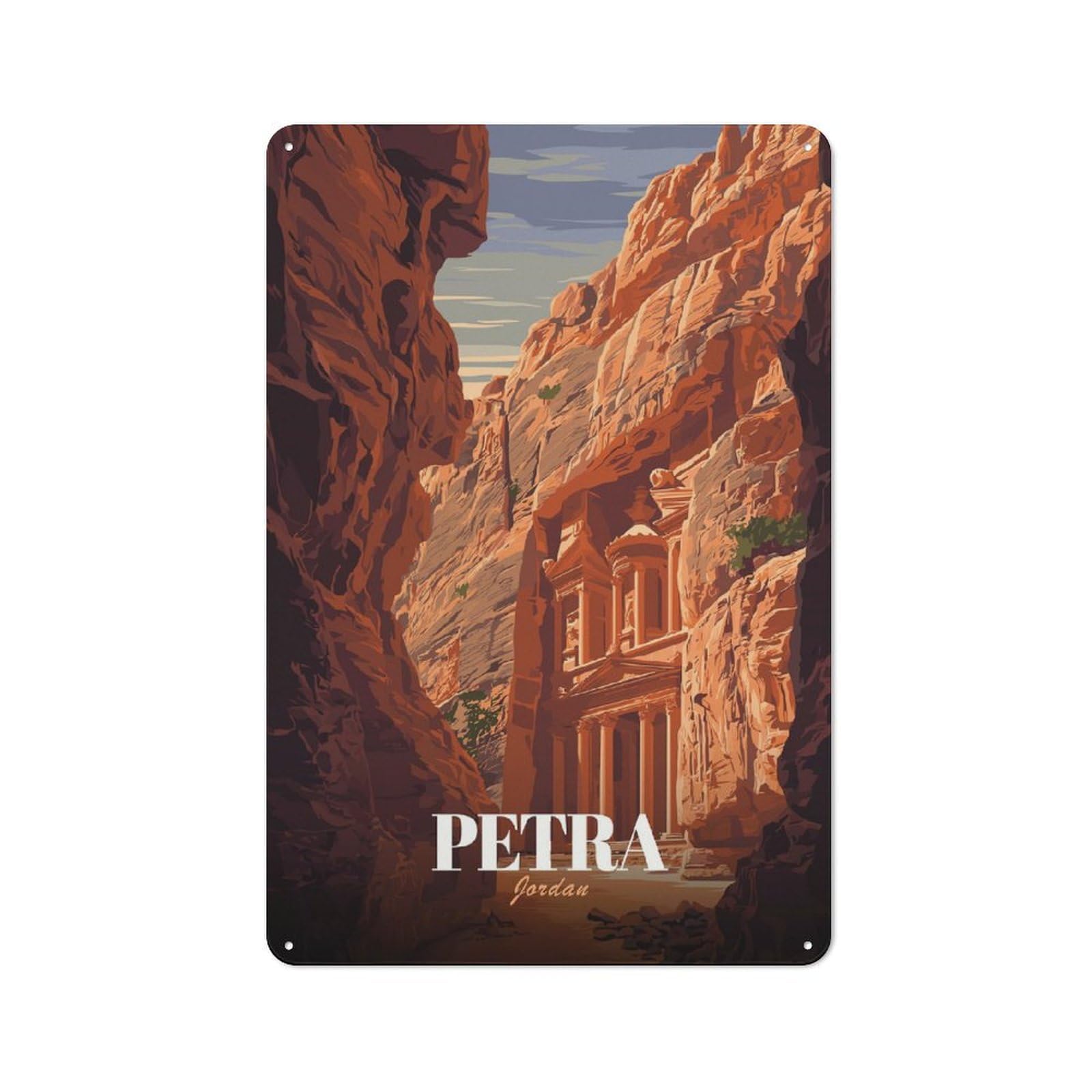 Junmoney Style-3 Vintage Garden Room Metal Sign 30X20cm Featuring Petra Jordan Vintage, Utility Space Decor For Shed, Garden Room, Porch Or Garage
