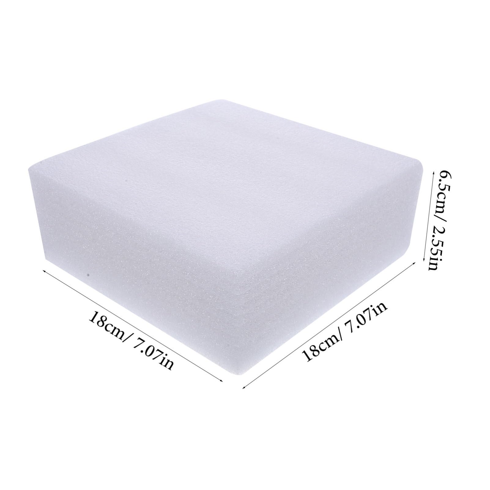 PRETYZOOM 2pcs Flower Arrangement Base Thick Foam Floral Foam Block Florist Block Arranging Floral Flower Arrangement Mud Packing Insert Florist Supplies Packing Liner White