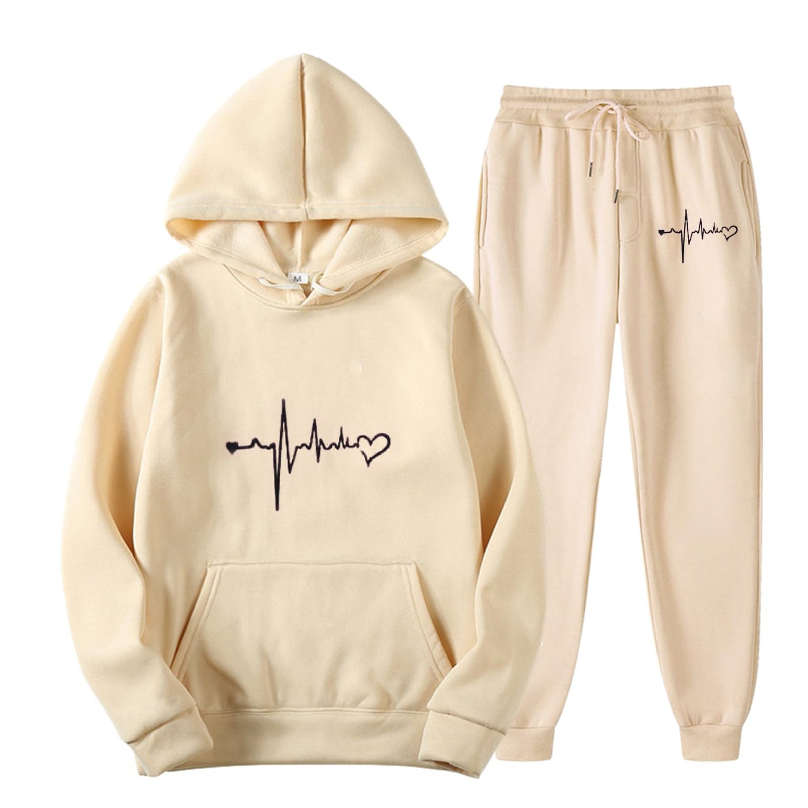 Tuta da jogging da donna Baggy Y2K, tuta sportiva in due pezzi, per fitness