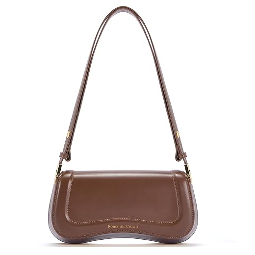 Romantic Crown Bolsa de Ombro Pequenas Feminina,Mini Bolsas Sacola Tiracolo Moderna de Couro Impermeável,Shoulder Handbag Presente Trabalho Casual Festa