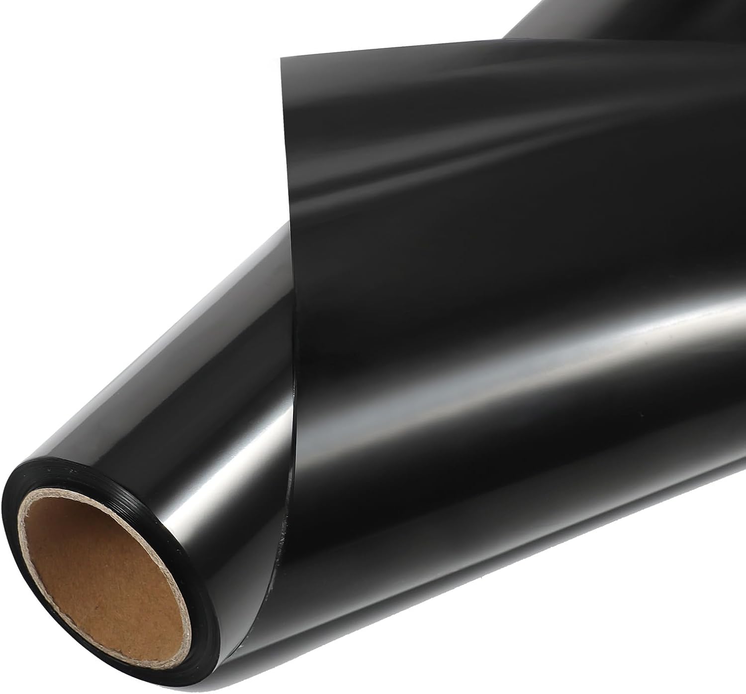 Pengxiaomei 32in x 50 Ft Black Cellophane Wrap for Gift