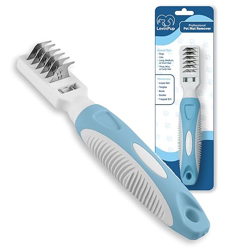 LovinPup El removedor de alfombras para mascotas elimina fácilmente las alfombrillas profesionalmente de tus perros y gatos y alisa el pelo de las