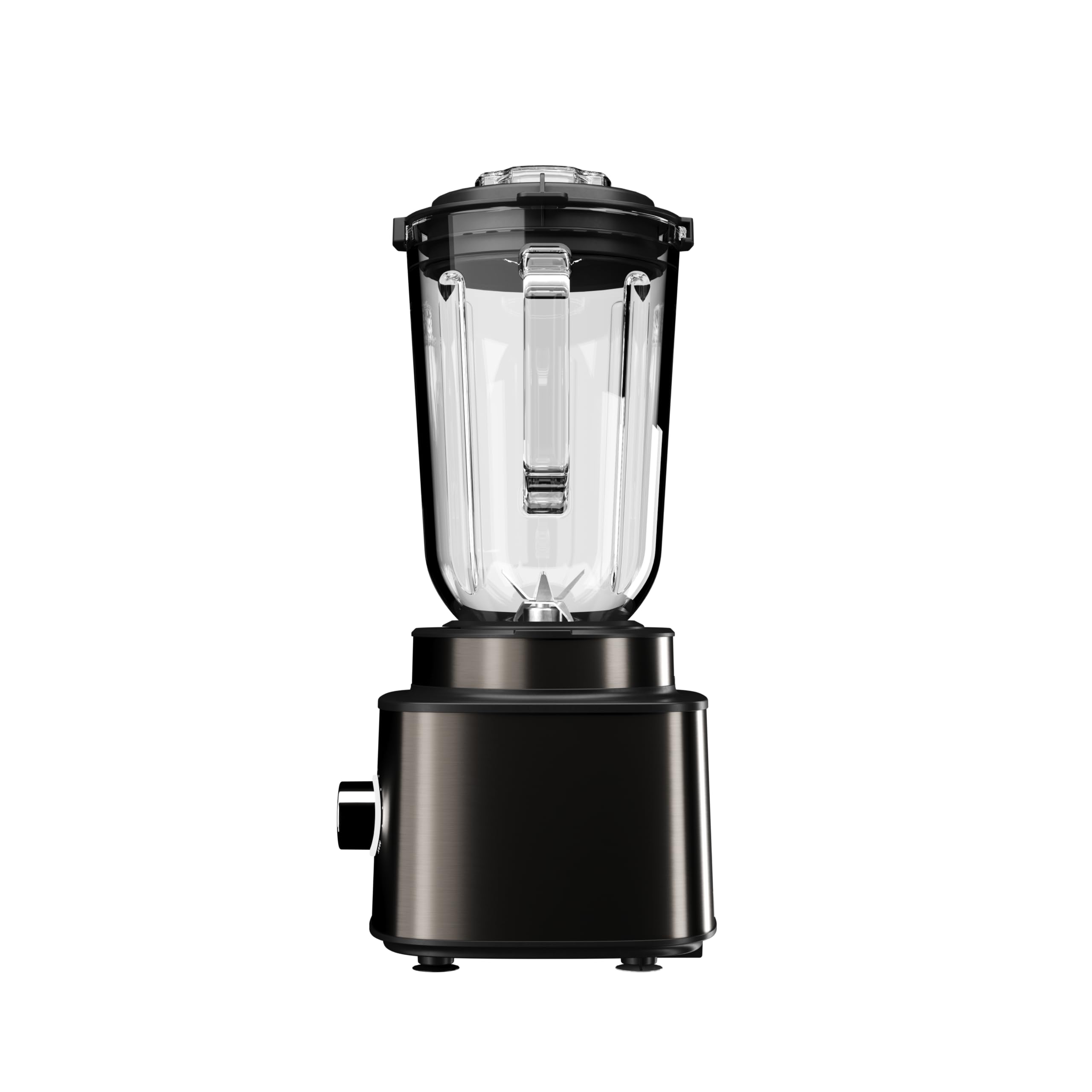 Aiwa Saberu 2500 ATB‑2500 Batidora de Vaso 2500 W, Jarra de Vidrio 1,5 L, 6 Programas, Control de Velocidad, Auto‑clean, 6 Cuchillas Satoku®. Color: Acero Inoxidable