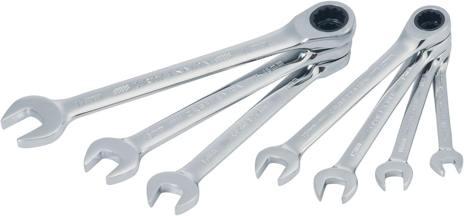 CRAFTSMAN Ratchet Wrench, 12 Point, 7-Piece Set (CMMT87019)