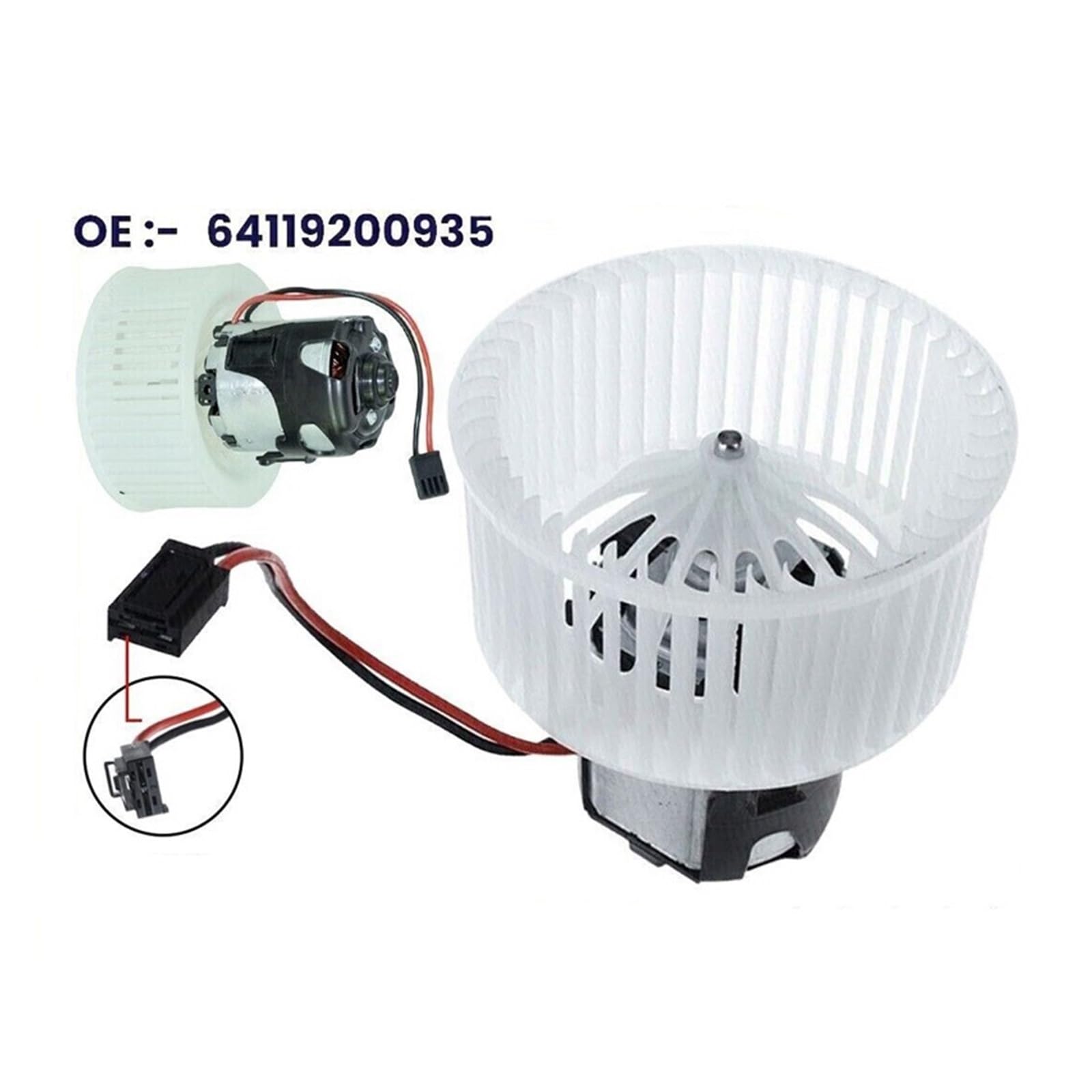Ventilador de calentador ventilador de motor compatible for BMW 5 6 Serie 7 F07 F10 F11 F06 F12 F01 F02 F03 F04