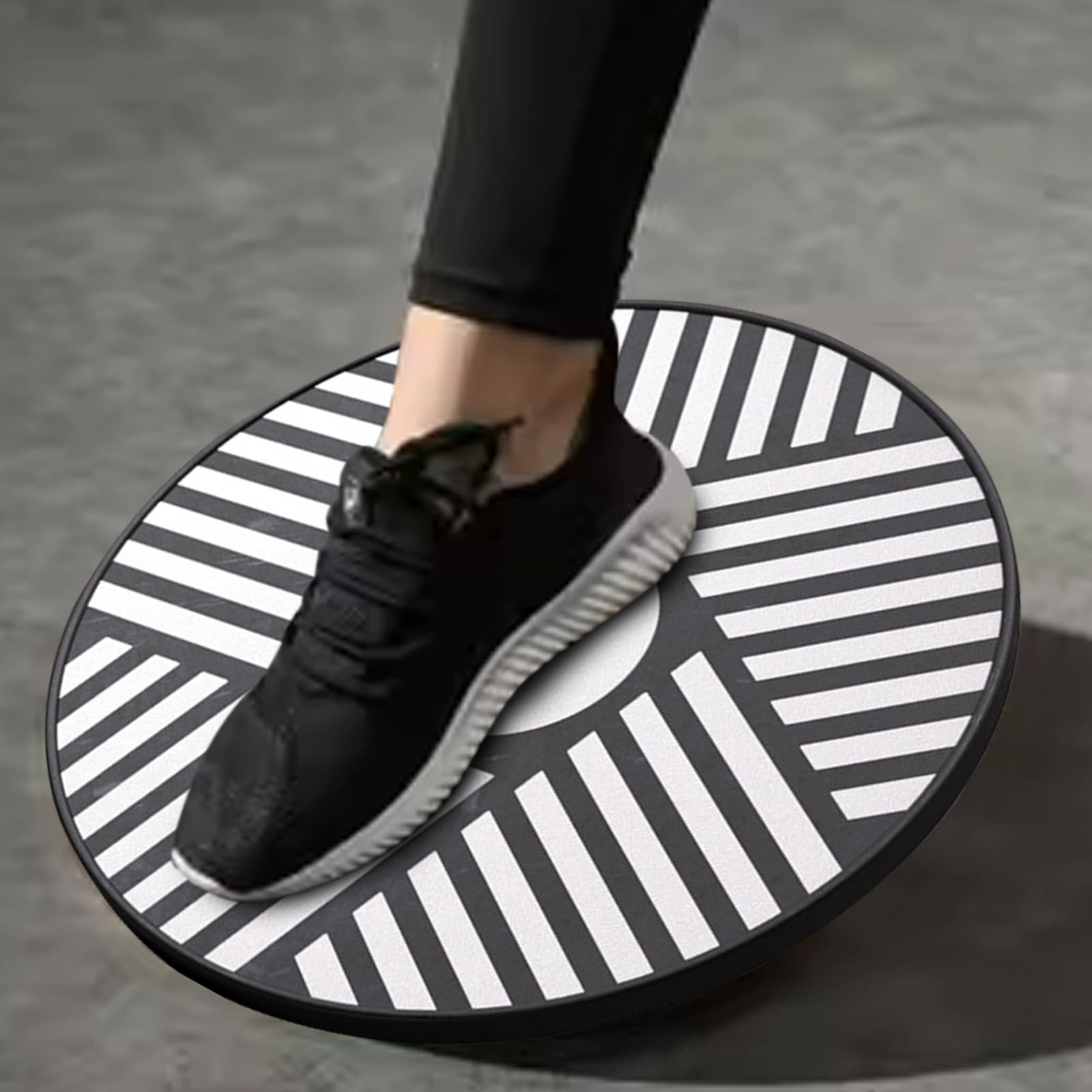 Tavola di allenamento per l'equilibrio, tavola in legno per allenamento fisico ed equilibrio, vassoio di allenamento antiscivolo per sport adulti e anziani
