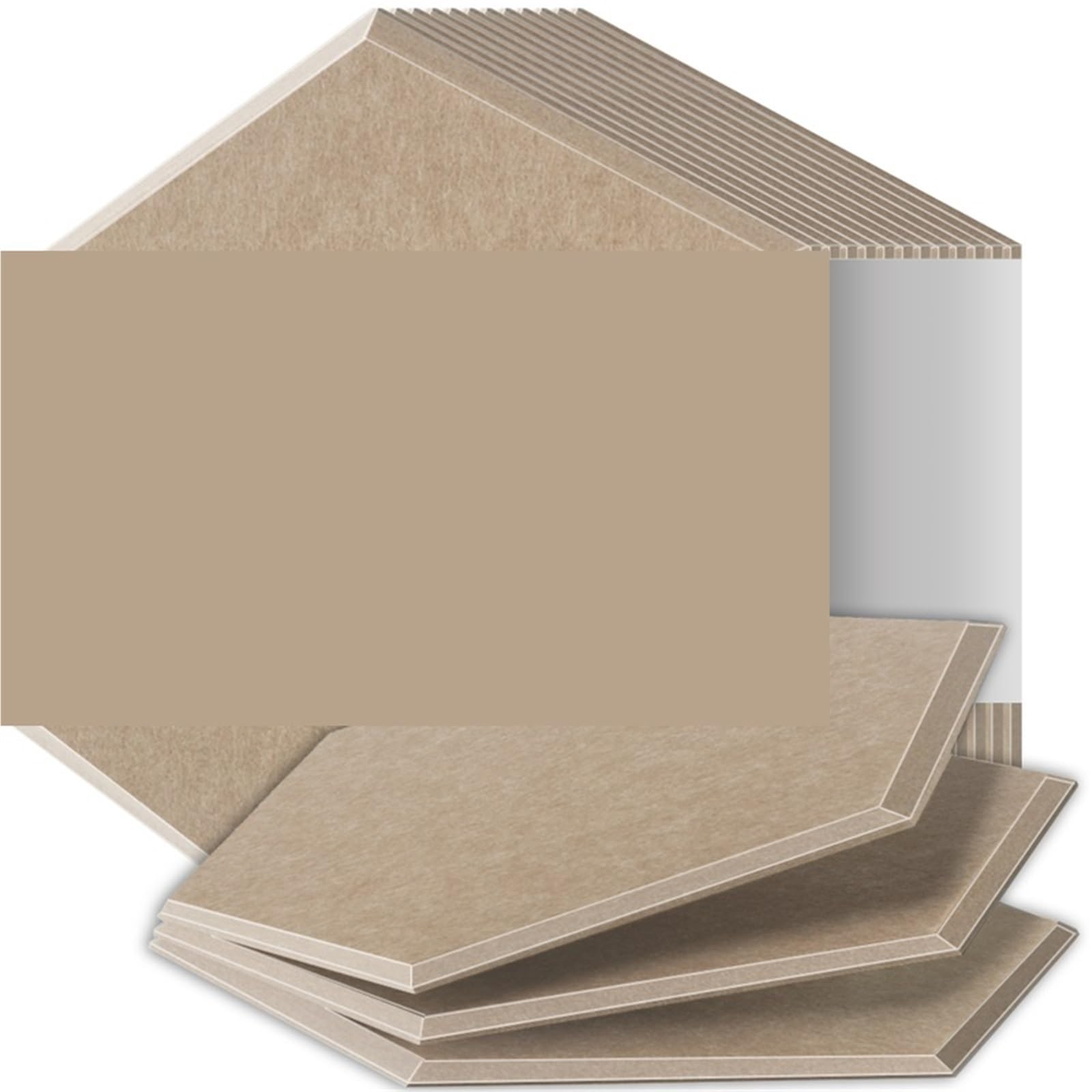 Paneles Acústicos Hexagonales Paneles insonorizados de alta densidad resistentes al fuego que absorben el ruido y eliminan los ecos Para el estudio(03 Dark Camel,12 Pcs,0.8cm Medium Density)