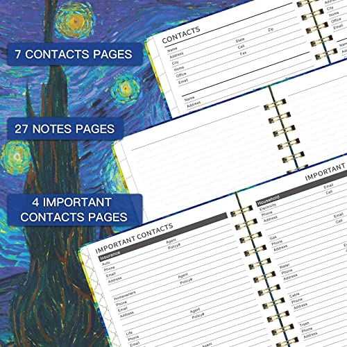 2023-2026 Monthly Planner/Calendar - 3 Year Monthly Planner 2023-2026, July 2023 - June 2026, 6.4" X 8.5", 36 Monthly Planner With Monthly Tabs, Back Pocket, 27 Notes Pages, Hardcover, Elastic Closure #TOP4