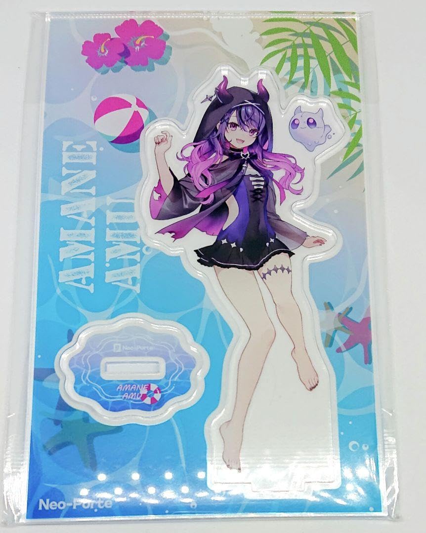 甘音あむ ネオポルテ デビュー記念 缶バッジ アクリルスタンド Amazon.co.jp: 甘音あむ ネオポルテ 南国ビーチ アクリル