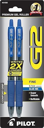 Miniatura 2 de Pilot Bolígrafo de gel G2, azul, 0.028 in, 2 unidades