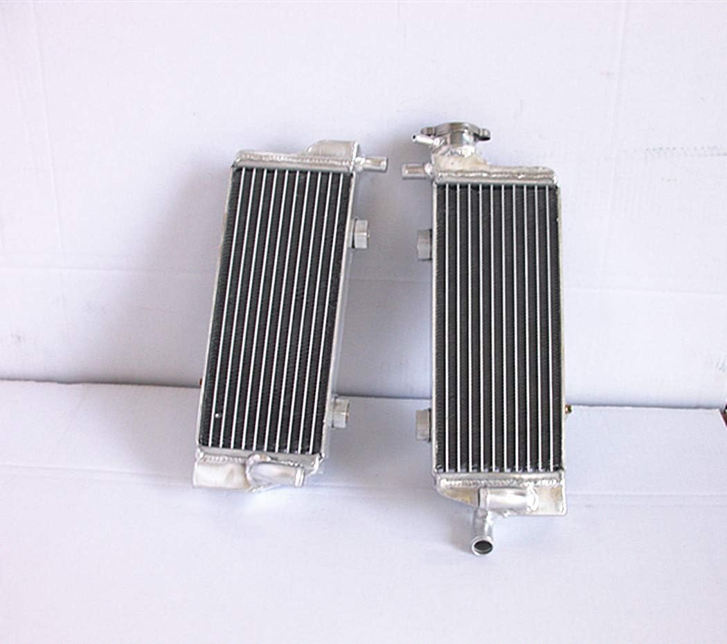 Aluminum Radiator Compatible With KTM 125/200/250/300 SX/EXC/MXC 2008-2012 KTM125SX 250SX, Silver
