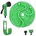 Produktbild FEALING Flexibler Gartenschlauch,100 FT 30m FlexiSchlauch Wasserschlauch Schlauch Flexi Dehnbarer Wasserschlauch Flexi Wonder, Flexi Gartenschlauch mit 8 Funktion Garten Handbrause (Grün) (30)