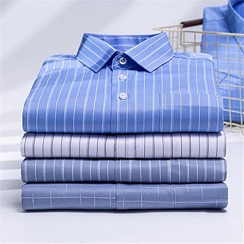 Amazon.com: Pegsmio Elastic Striped Long-Sleeve Shirts for