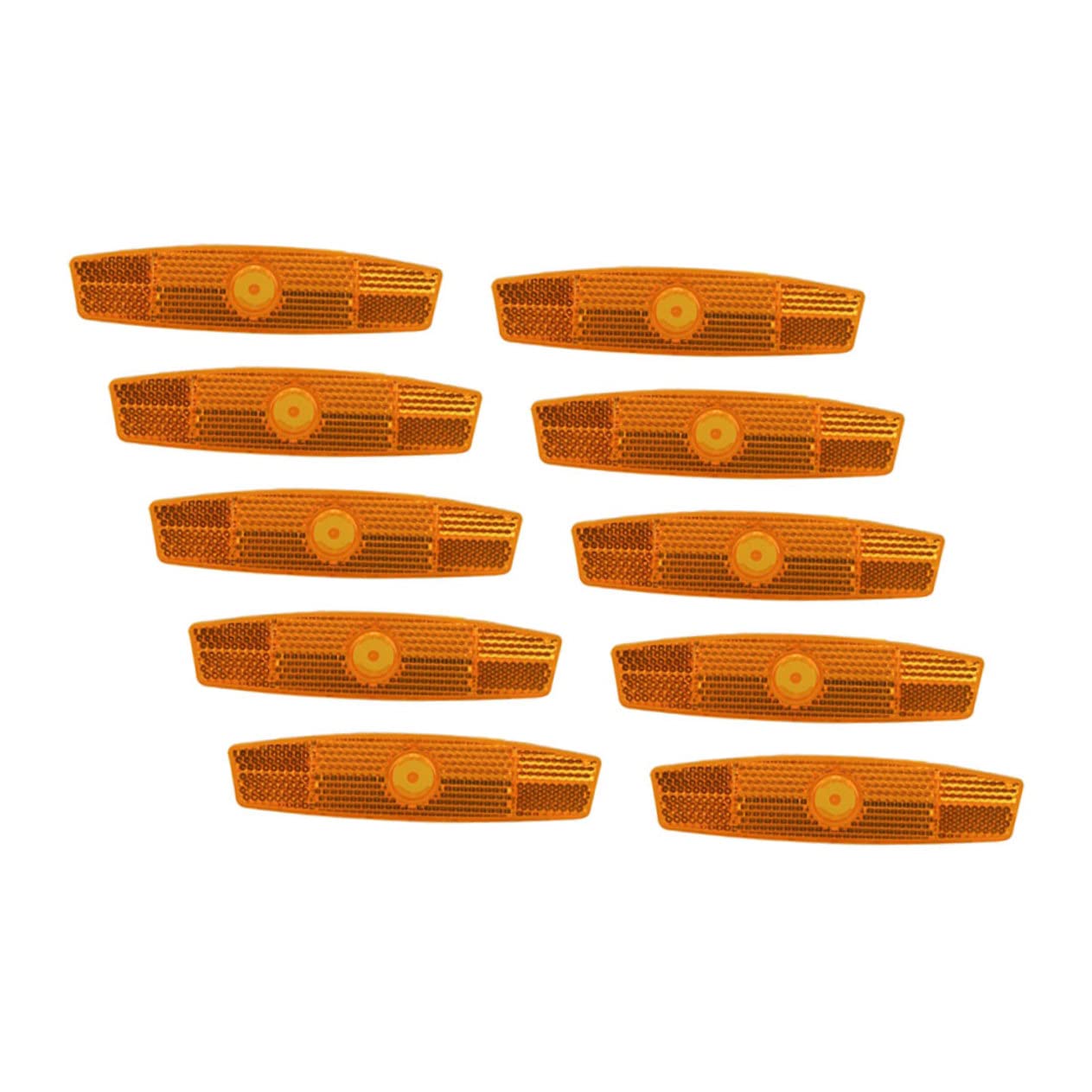 BCOATH 10Pcs Replaceable Reflective Signs for Bikes Compact Reflectors for Enhanced Night Safety Suitable for Bikes and Motorcycles Easy Installation Bright