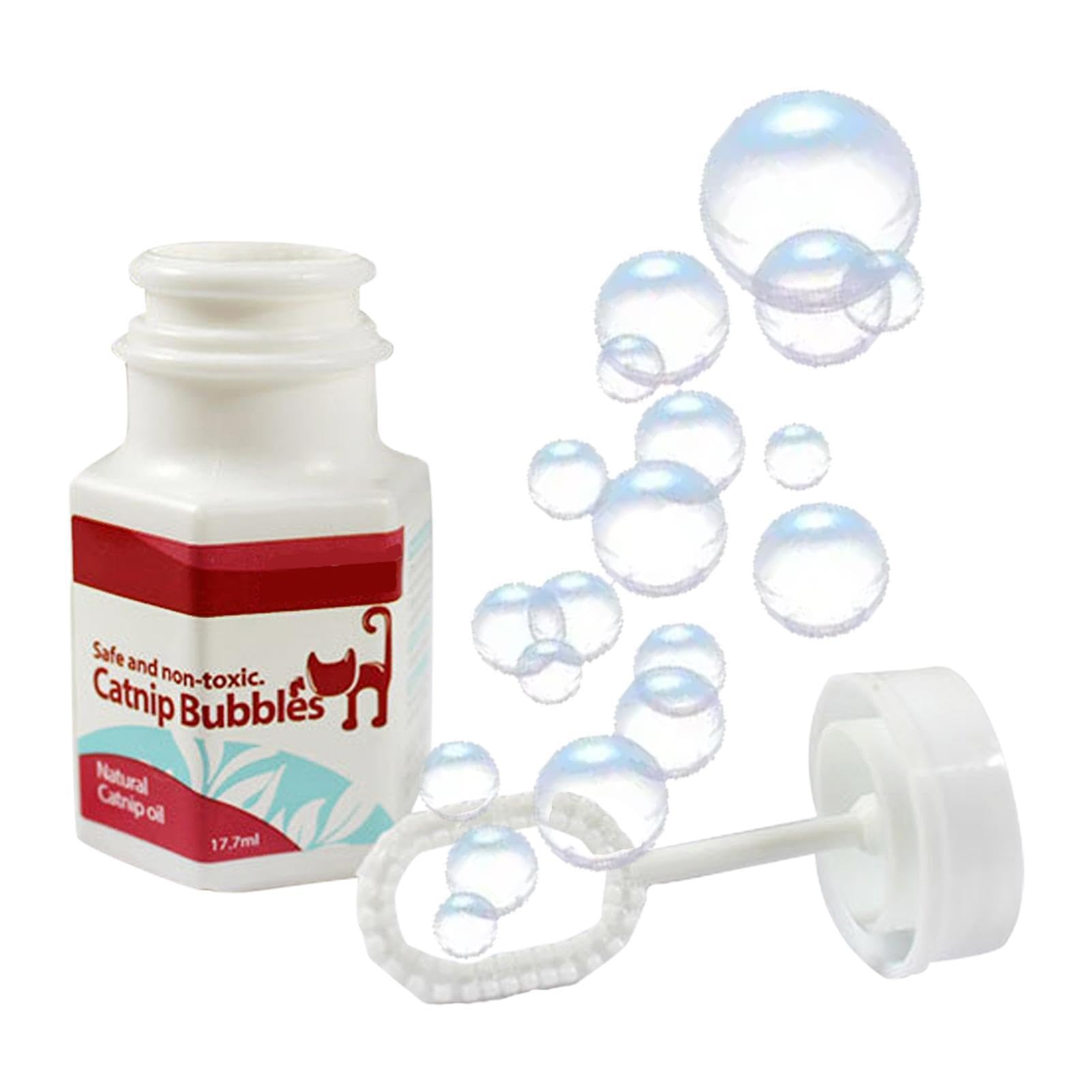 Shurzzesj Catnip Fun Bubbles For Cats & Kittens That Contains Natural Catnip Oil For Interactive, 0.6oz Catnip Bubble Solution, Interactive Cat Toy, Catnip Toy For Stimulating Indoor And Outdoor Cats