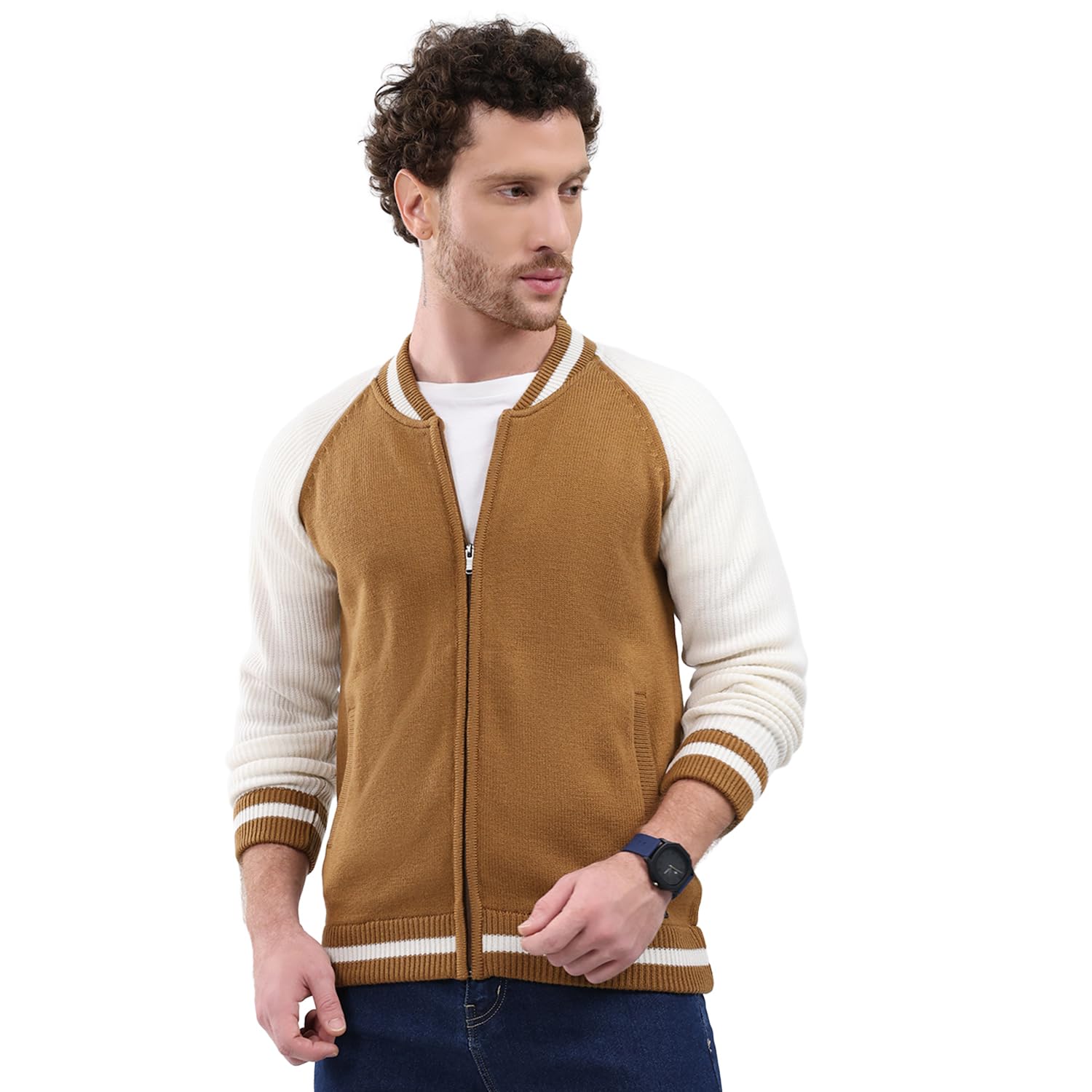 monte carlo Men Regular Fit Round Neck Solid Zip Closure Full Sleeve Pullover | Warm Knit Sweater | Casual Layering wear | Comfortable Winter Outfit | Winter Pullover for Men's-picture-52