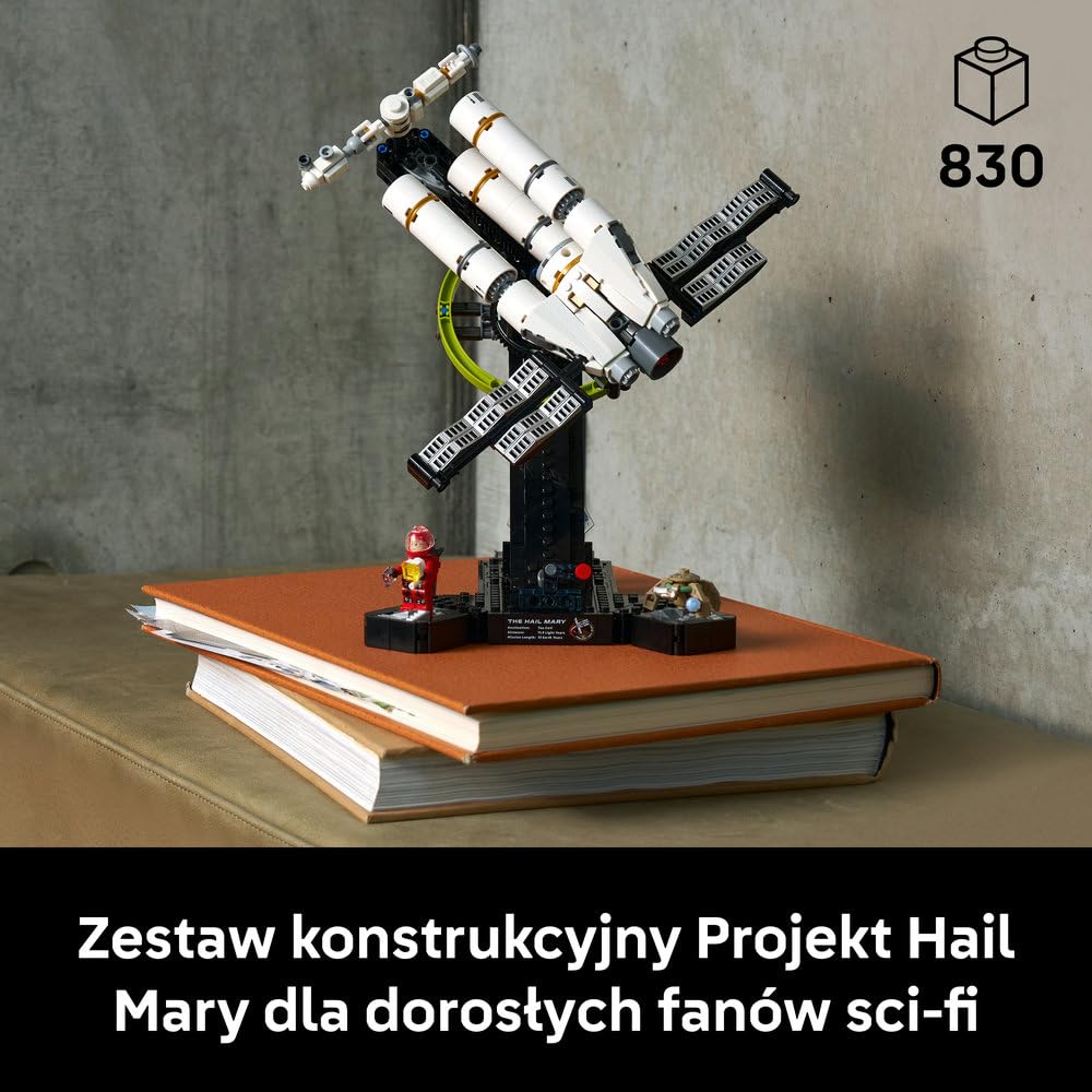 LEGO Icons Projekt Hail Mary, kolekcjonerski zestaw konstrukcyjny, model statku kosmicznego dla dorosłych, ozdoba do domu i biura, pomysł na prezent urodzinowy dla mężczyzny i kobiety 11389