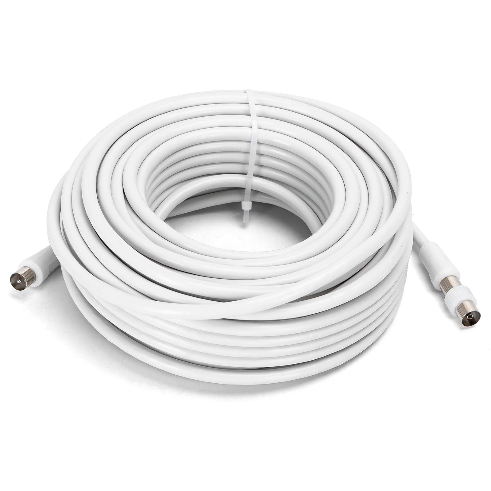 Glowster TV-Kabel 20 m (Stecker auf Stecker) RG6U mit Zubehör