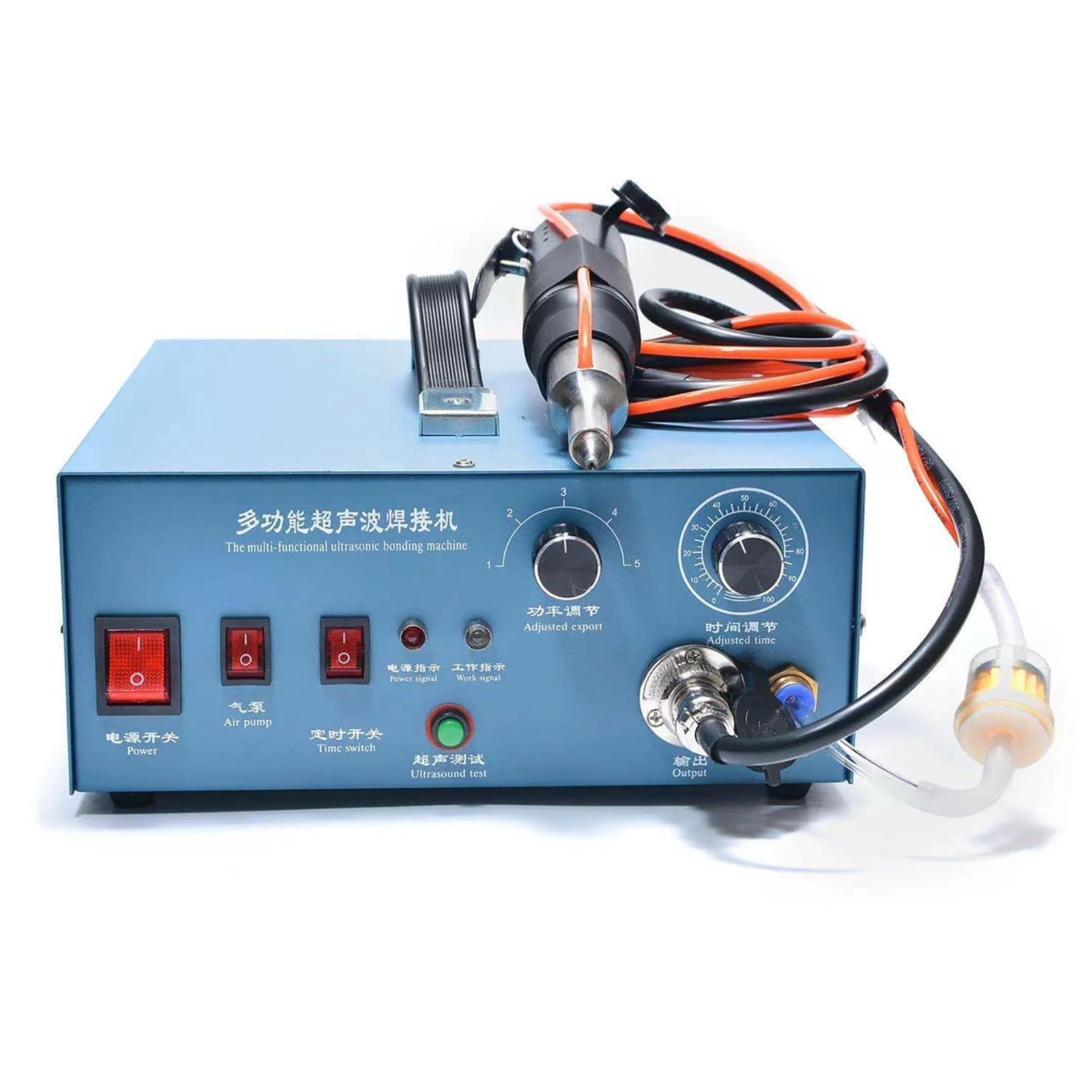HTDRE Rhinestone Setting Machine Handheld Hot Fix Wand with Built-In Vacuum 8 Tip Sizes for Clothing Leather DIY Crafts
