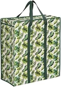 Sacolas Plásticas Grandes com Zíper, Feitas de PP Resistente, Impermeáveis, Ideais para Mudanças, Viagens e Compras em Mercados.
